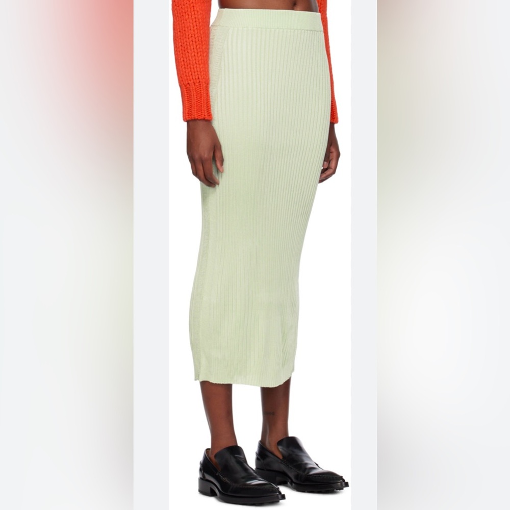 💚 NWT Jil Sander Apple Light Green Pencil Skirt